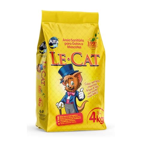 leccat|Areia Higiênica Tradicional Sanitária para Gatos Le Cat 4kg